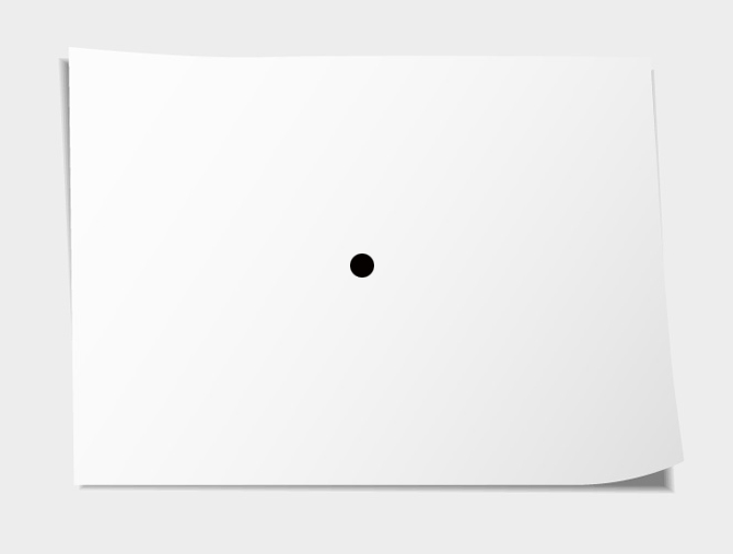 Il foglio e il punto nero